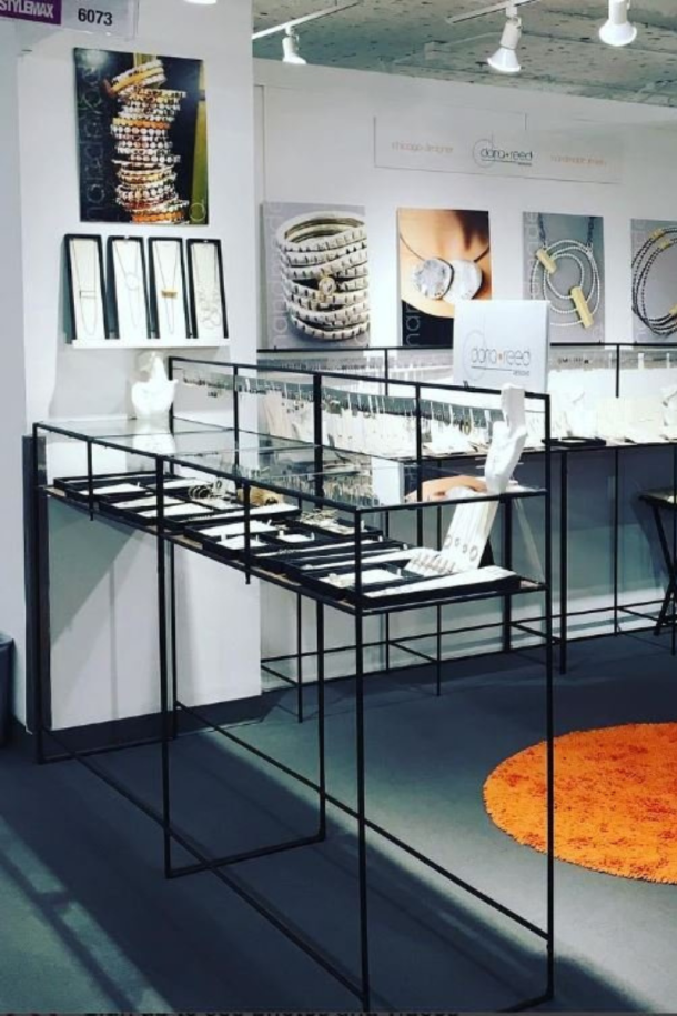 Abstracta Displays being used in a Jewelers showroom